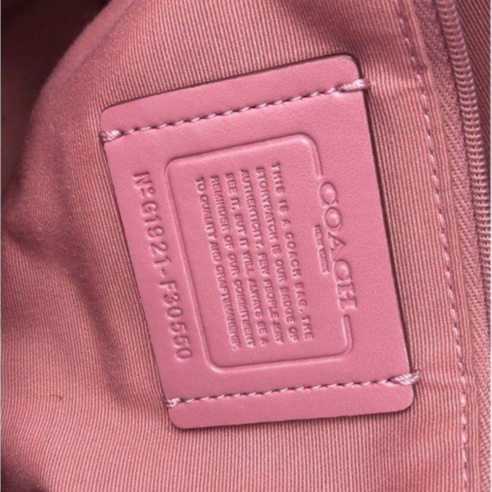 Coach Charlie Pink Leather Backpack F30550 - Picture 6 of 6